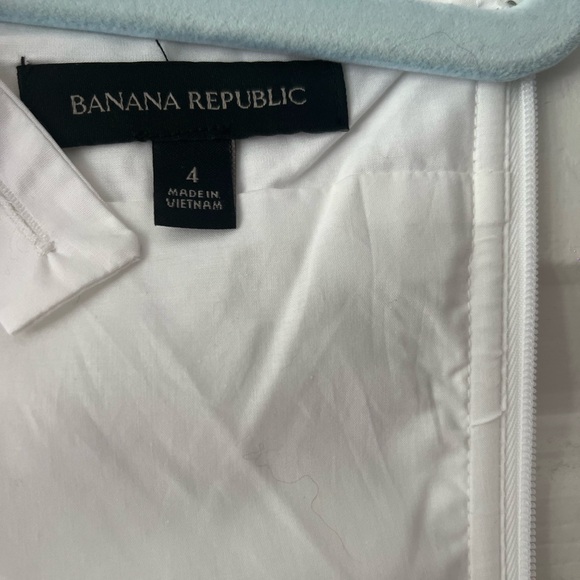 Banana Republic Poplin Tiered Maxi Dress - White - Picture 4 of 6